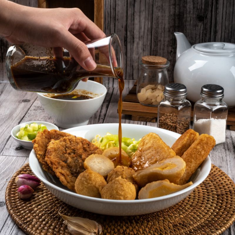 

Mpekpek Pempek Kapal Selam,Adaan,Lenjer,Kulit Cuko Pedas Manis Mantap isi 5