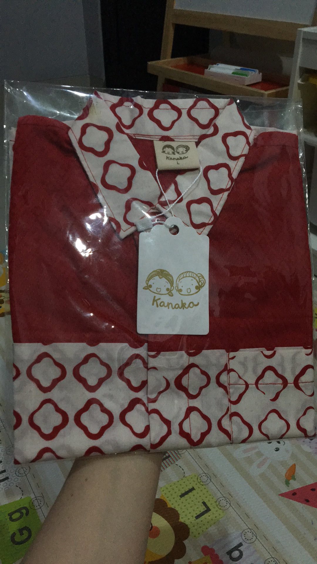 Batik Anak Kemeja Red Morocco