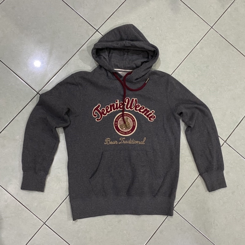 Hoodie pria Teenie weenie dark grey medium