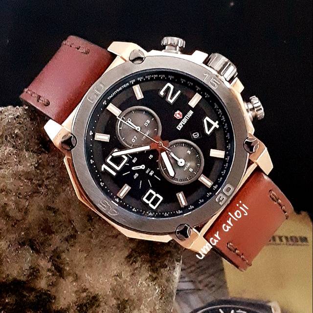 Jam Tangan Pria Expedition E 6766 Mc Rosegold Original Fashion Pria