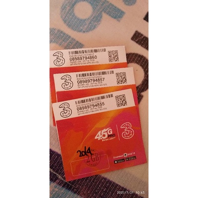 Kartu perdana TRI isi kuota 2 GB