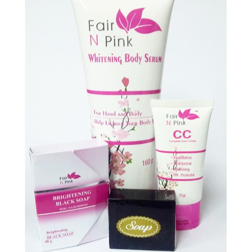 PERAWATAN TUBUH MEMUTIHKAN MENGHALUSKAN LENGKAP / PAKET FAIR AND PINK / PAKET FAIR N PINK