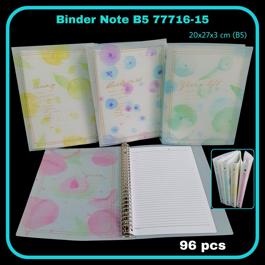 

ILP Binder Note B5 WZ-77716-15 / Buku Ring / Bindernote / Buku Note