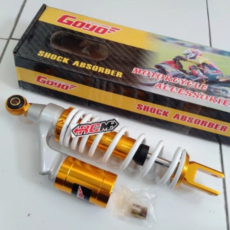 SHOCK SKOK ABSORBER BELAKANG MATIC TABUNG UK 310 MM MIO LAMA OLD BEAT VARIO SCOOPY WARNA PUTIH GOYO