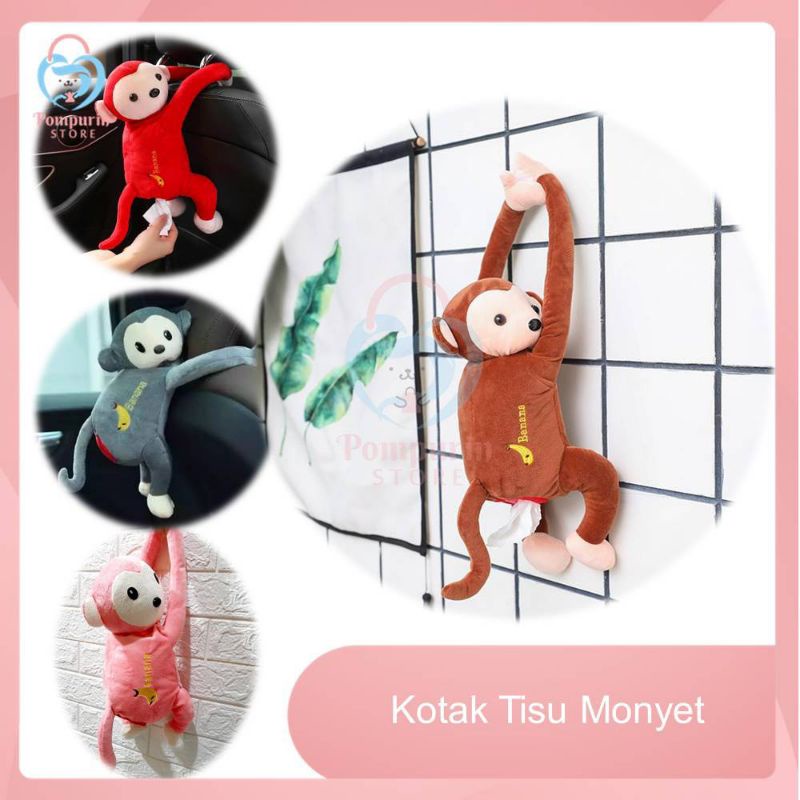 KOTAK TISSUE BONEKA MONKEY