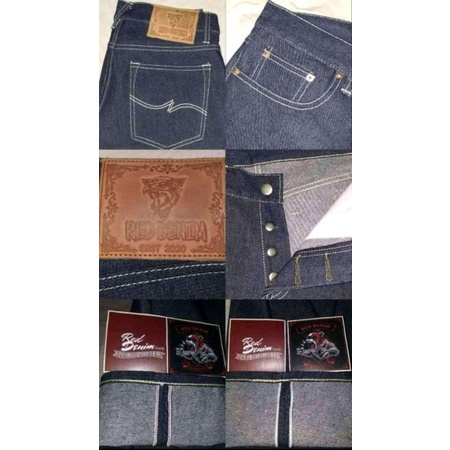 denim salvedge raw kondisi baru/new 17Oz