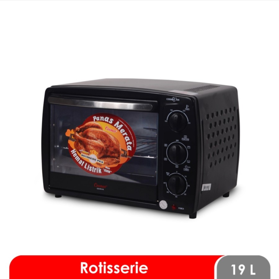 OVEN LISTRIK Electric Oven COSMOS 19 LITER Cosmos CO-9919 R CO 9919 R