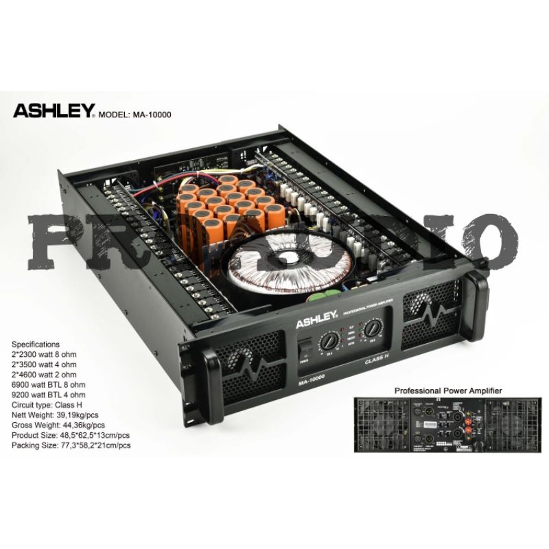 Power Ashley ma10000 Ashley ma 10000 Class H 4600 Watt Original