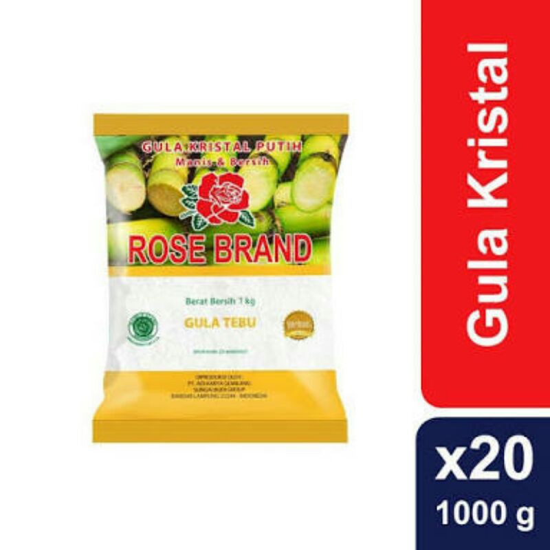

Gula Tebu Rose brand kemasan kuning 1kg