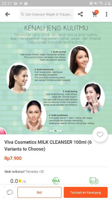 Milk cleanser viva 100ml 100 mp