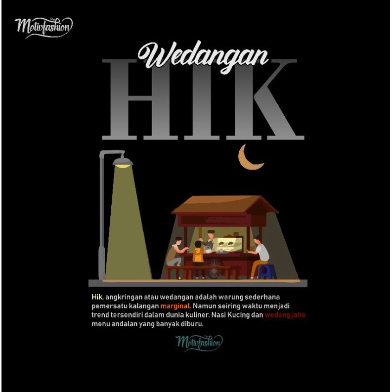 Kaos Wedangan hik angkringan