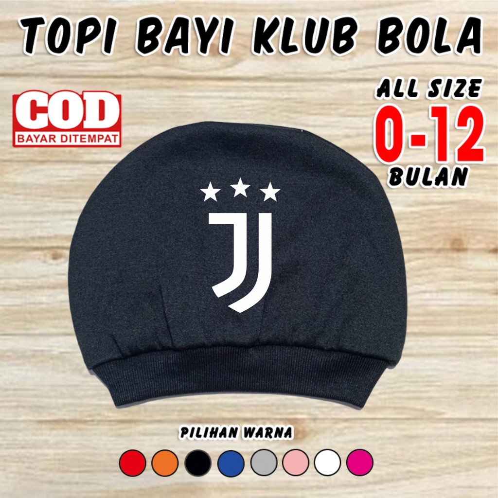 kupluk bayi klub bola JVNTS topi bayi laki laki perempuan 0 6 bulan newborn baru lahir baby girl boy