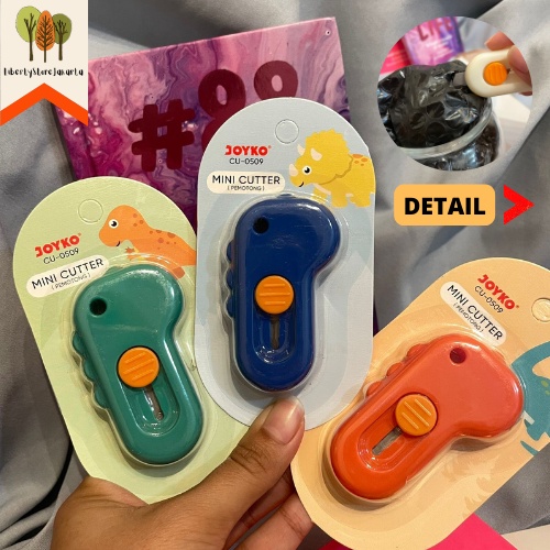 

Cutter Dinosarurus Joyko CU-0509 Colorful Pemotong Kertas Cutter Motif Hewan Karakter Lucu Small Knife Office Travel Stationery Funny Fancy Stuff Best Gift Stationery For School Alat Tulis Kantor Sekolah Ready Grosir Kado Ulang Tahun READY COD