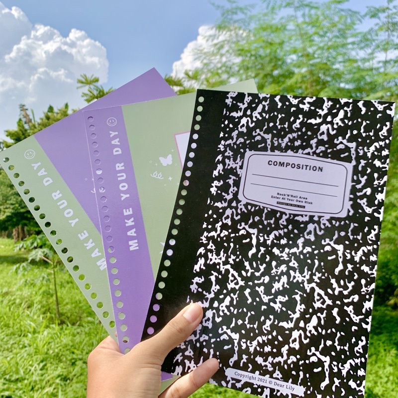 

B5 Cover Binder Aesthetic Composition Korean Journaling Vintage / Sampul Binder Olivia Rodrigo Sour / NCT