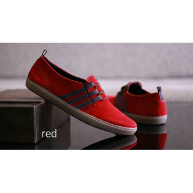 Sepatu Santai Adidas Slop Slip On Casual Pria Kulit Suede