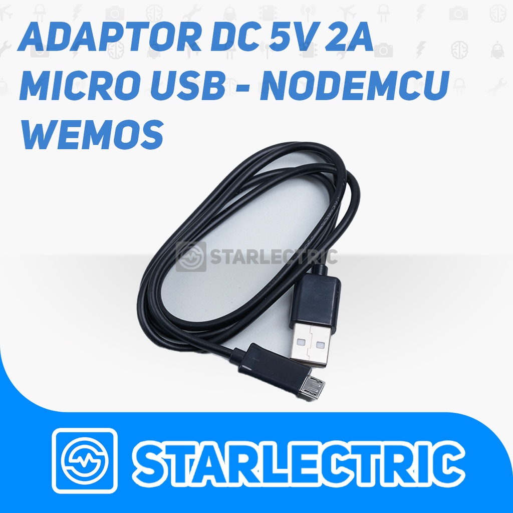 Adaptor 5V 2A Micro USB Nodemcu Arduino Leonardo Wemos