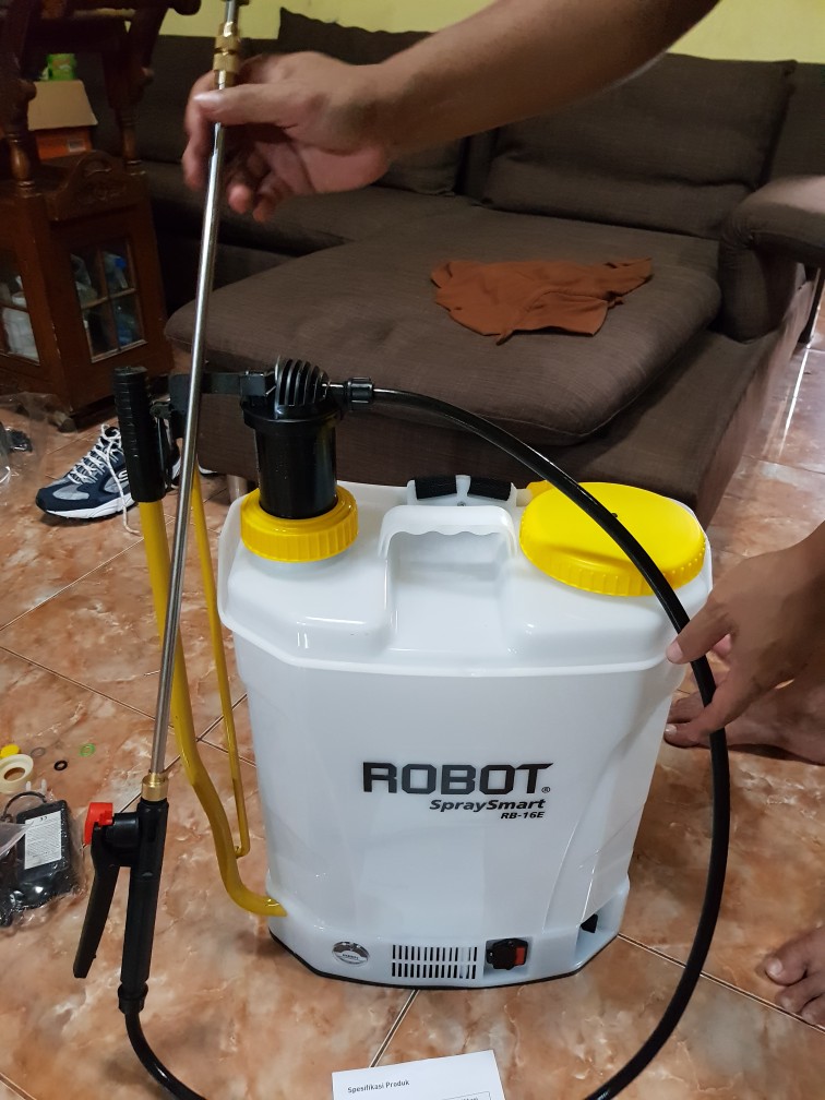 Sprayer  Hama/disenfektan Robot Rb-16e 2 In 1  Spraysmart  Pestisida Elektrik Dan Manual 2in1