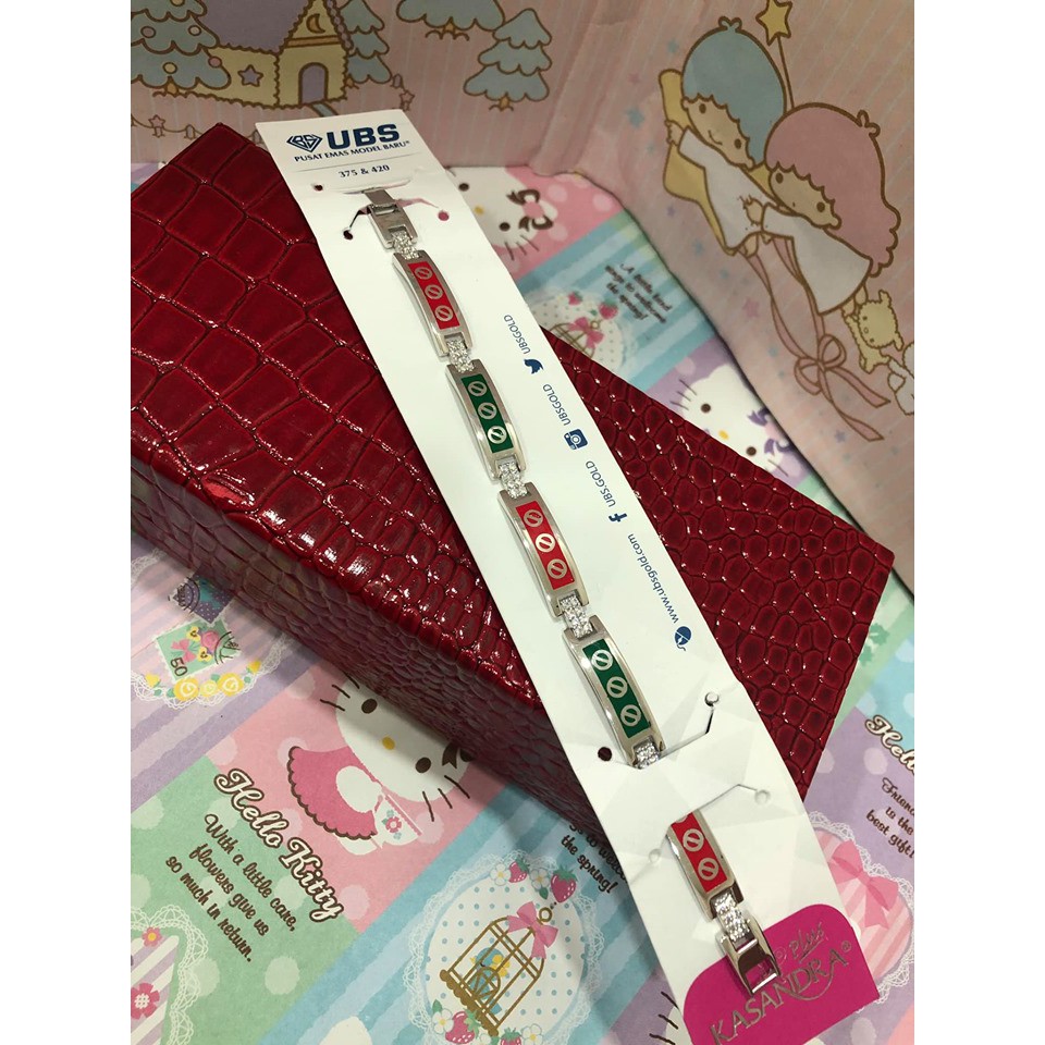 gelang plat cartier moza gold mas putih