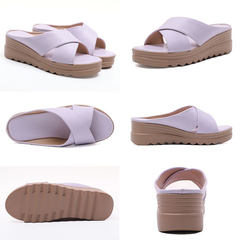 ANELA LYNE SEPATU WANITA WEDGES SLOP SAMIRA ANE1013 ORIGINAL