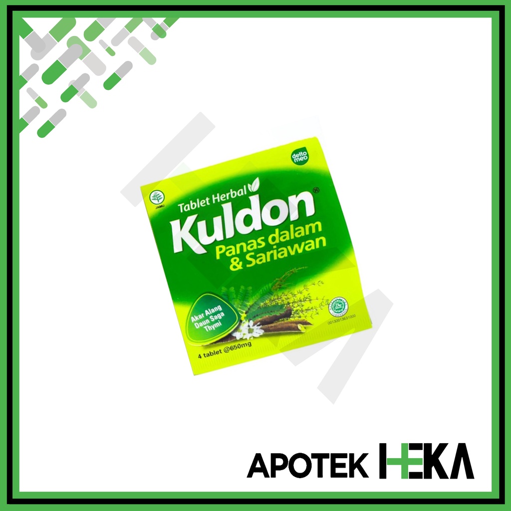 Kuldon Sariawan Strip isi 4 Tablet - Meredakan Panas Dalam (SEMARANG)