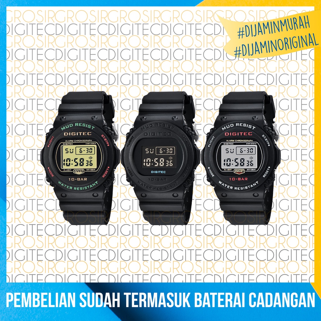 Jam Tangan Digitec DG 5110T Original Dan Anti Air Jam Digitec Pria