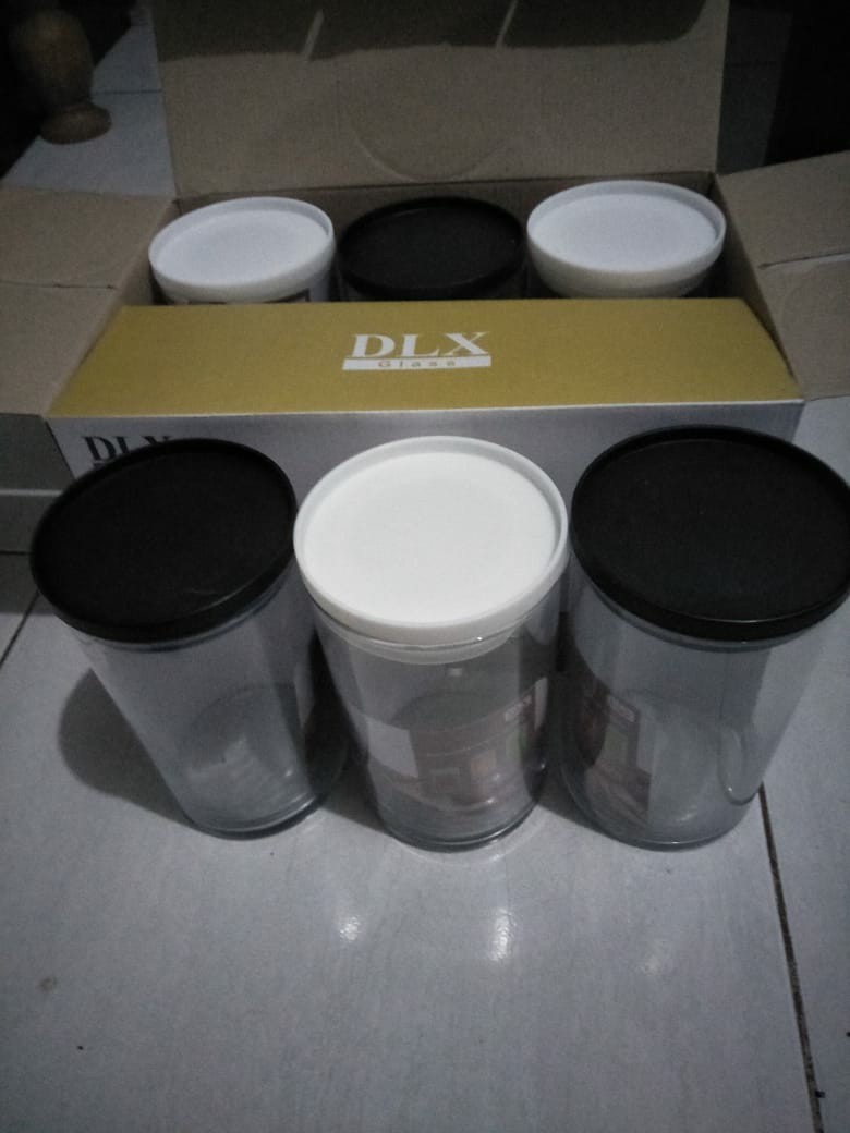 Toples Kaca Canary B Kedap Udara 880 Ml Set 6 Pcs Canary B/pl St C 103 31