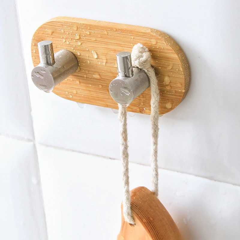 KHGDNOR Gantungan Dinding Hanger Bamboo Stainless Steel - S0130T