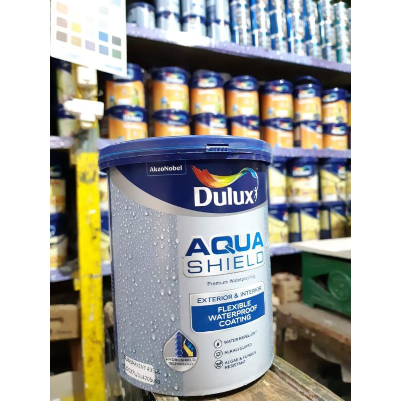 CAT TEMBOK TINTING DULUX AQUASHIELD WATERPROOFING EXTERIOR 1 KG