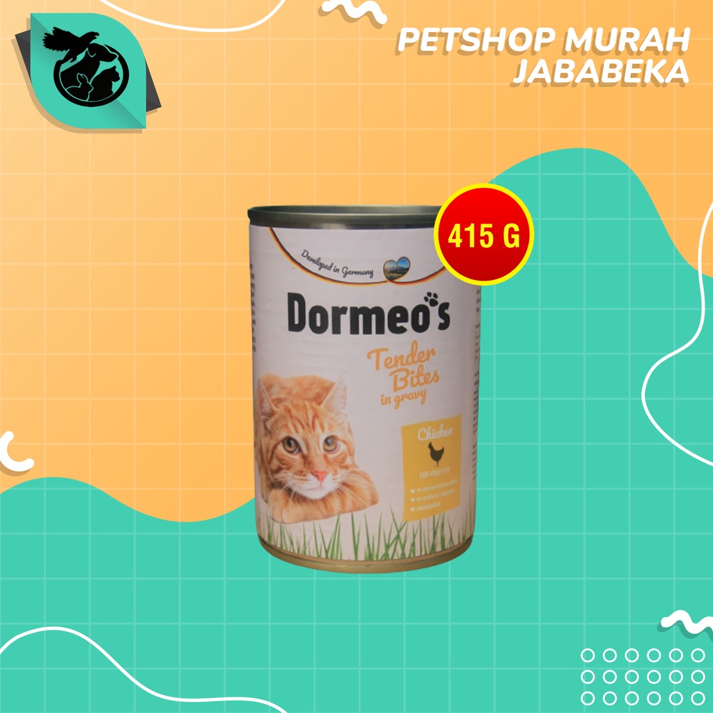 Makanan Basah Kucing Kaleng Cat Wet Food Dormeos 415 gram