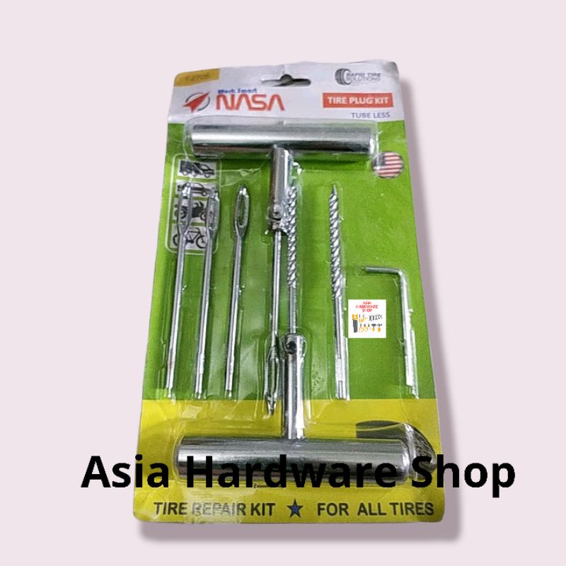 NASA Alat Tambal Ban Tubles Tubeless Set Gagang Besi Tambal Ban Mobil Ban Motor