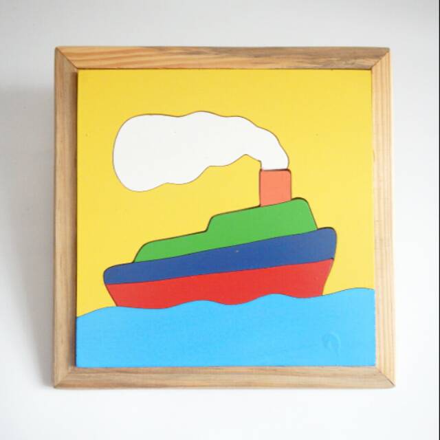 Mainan Kayu Edukasi Anak - Puzzle Kayu Kapal Laut