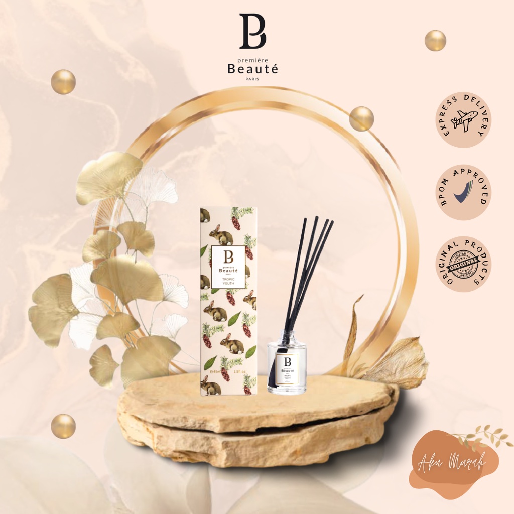 Premiere Beaute Aromaterapi Reed Diffuser Ratan Pengharum Ruangan 45ml