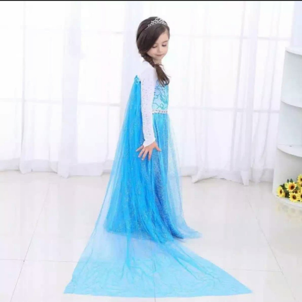 baju elsa frozen anak baju frozen anak perempuan gaun anak perempuan dress anak perempuan ke67