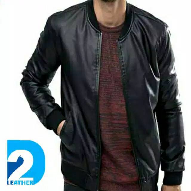 PREMIUM Jaket Kulit Pria Elegant Brownie ARL 033 Silverstone RFLA Ariel Noah Sintetis 90 Mirip Kulit