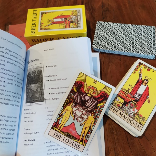 KARTU TAROT RIDER WAITE (RWS) DAN BUKU TAROT BAHASA INDONESIA (INSTRUKSI)