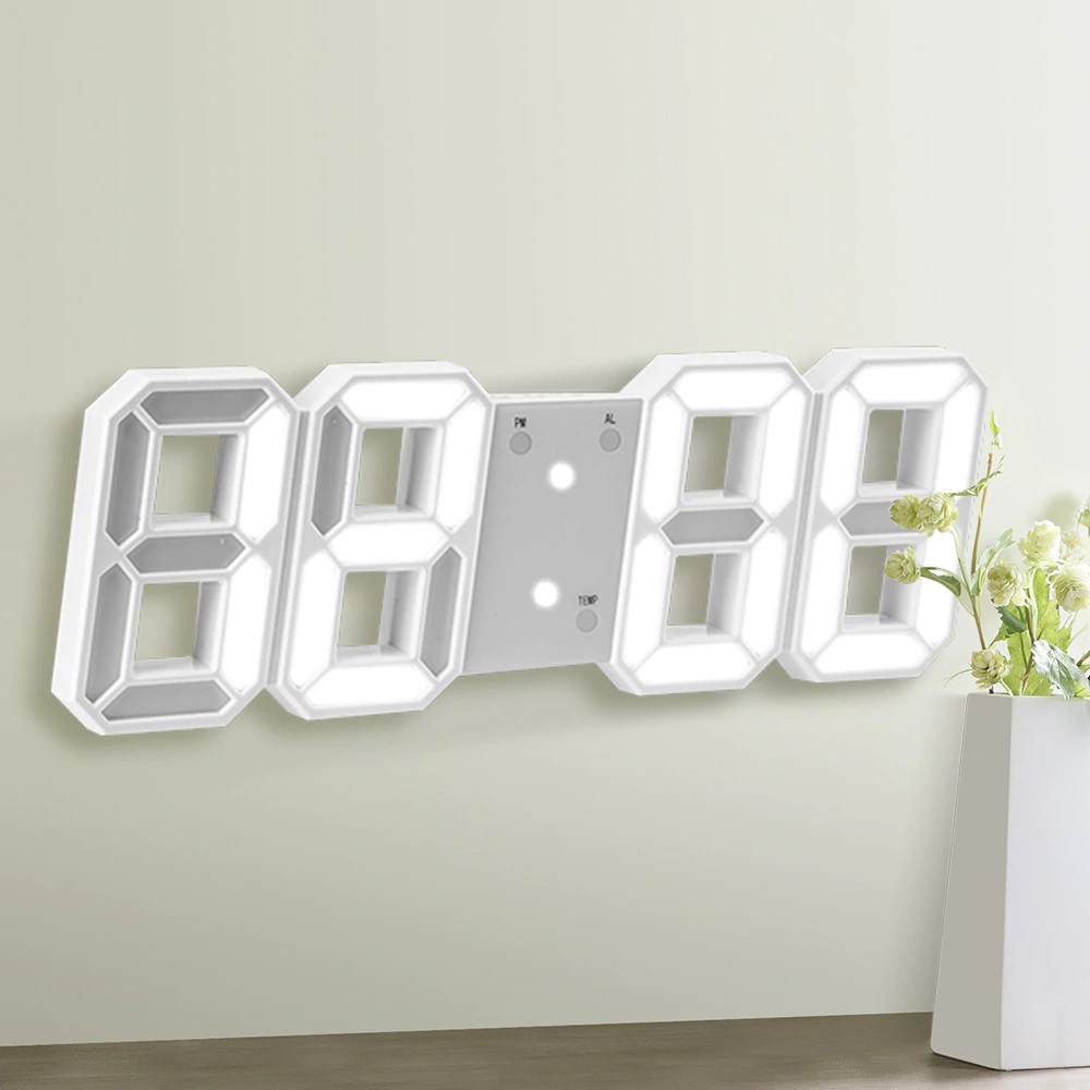 Hot 3d Led Wall Clock Modern Digital Wall Table Clock Watch