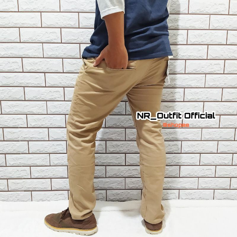 Celana Chino Panjang Pria Premium Cinos Cowok Chinos Big Size GR/NV 27-38 NR_Outfit Official COD