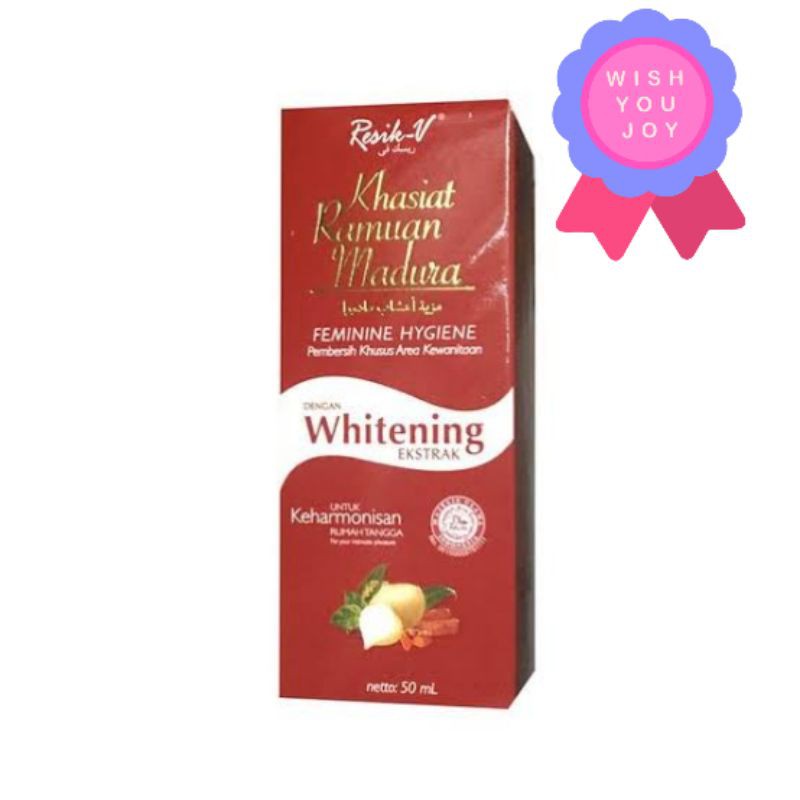 Resik V Manjakani Whitening 50 ml ORIGINAL-BPOM