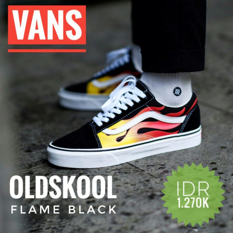 VANS OLDSKOOL FLAME Black