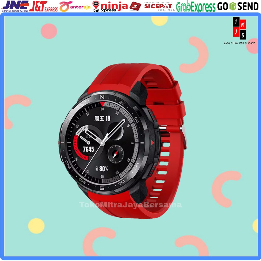 STRAP SILIKON SMARTWATCH HUAWEI GS PRO ACTIVE HONOR MAGIC TALI JAM