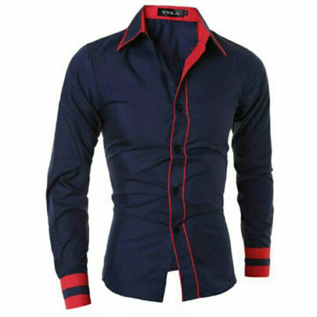 Kemeja Pria Lengan panjang sting lv