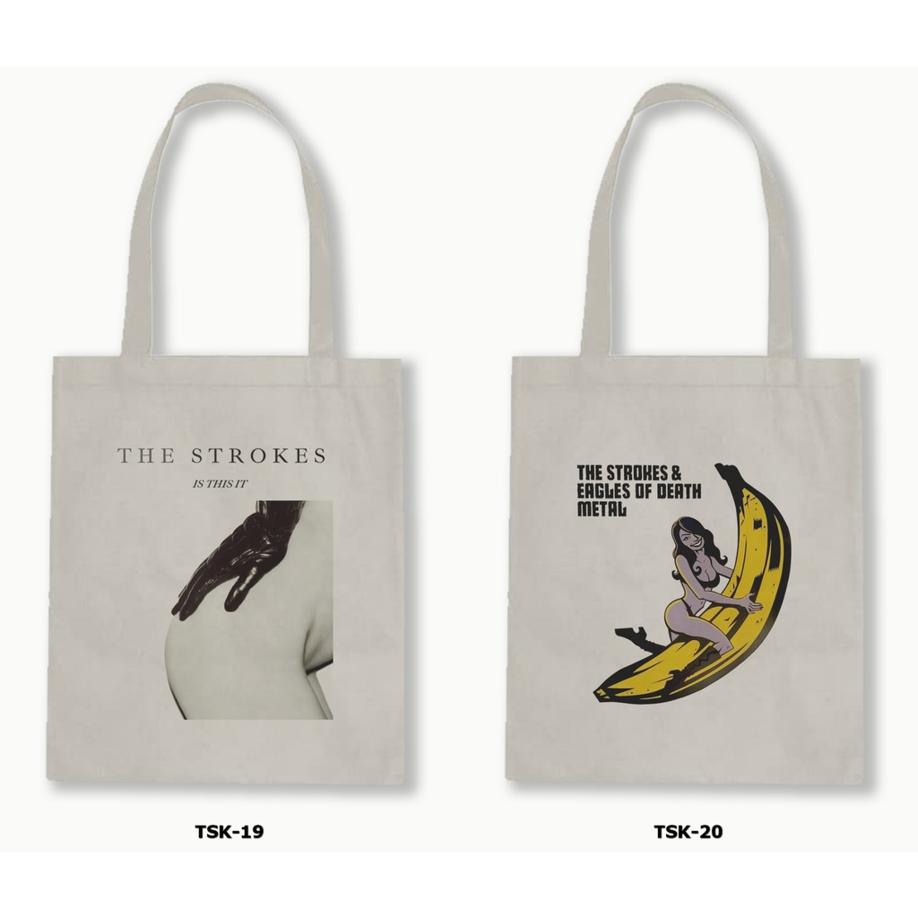 TOTE BAG BLACU - THE STROKES 1