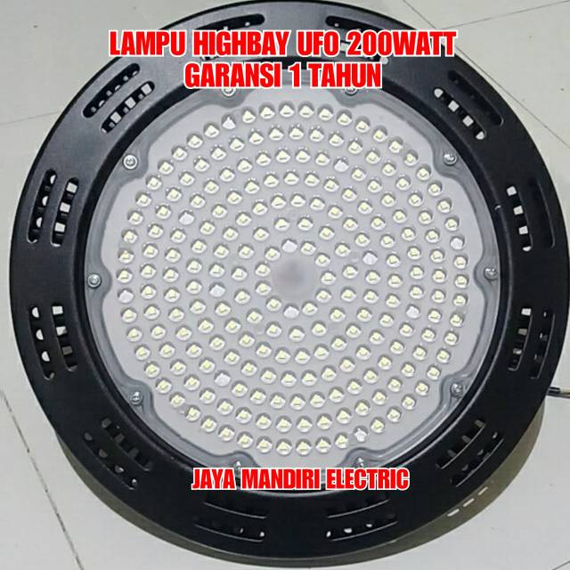 Lampu High Bay LED 200w UFO / HIGHBAY 200WATT / 200 W WATT GARANSI