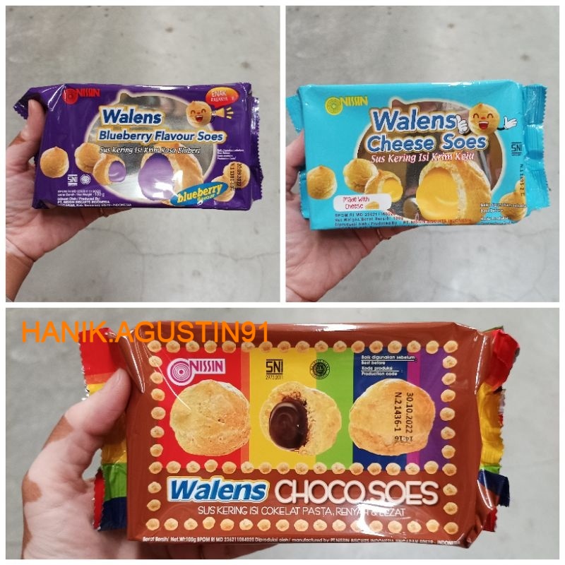 

Nissin Walens Soes - Walens Soes Choco Blueberry Cheese - Coklat Keju 100gr SS91