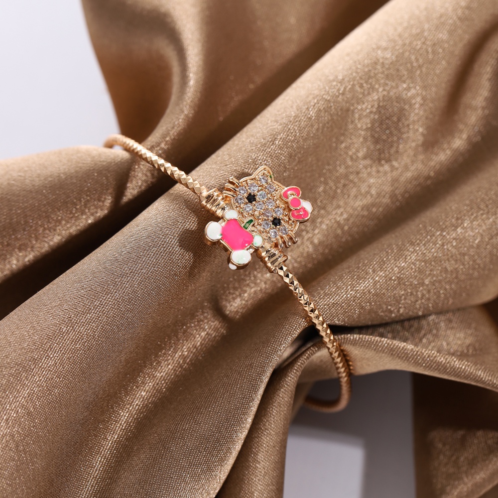 ✅COD Gelang Tangan Titanium Anak Perempuan Lucu Hellokity Aksesoris Anti Karat Jewelry Murah D536