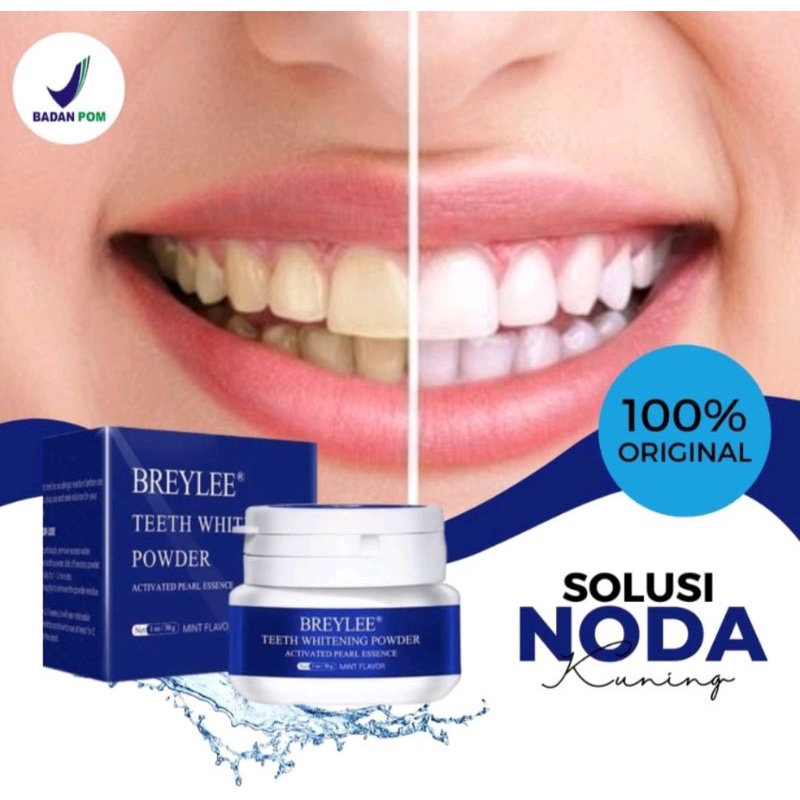 BREYLEE TEETH WHITENING POWDER &amp; PEN PEMUTIH GIGI