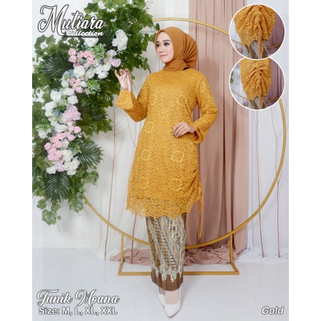 TUNIK MOANA // BAHAN BRUKAT FULL PREMIUM // By Mutiara Collection