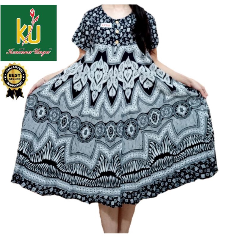 Daster Batik Payung Kancing Terlaris Kencana Ungu