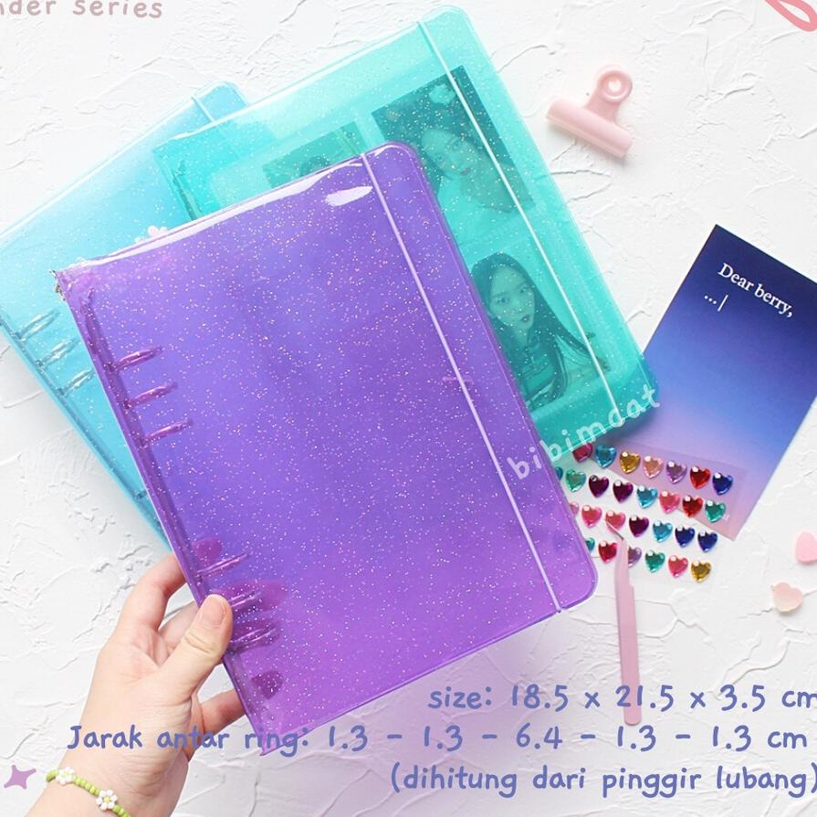 

New 12.12 Mujigae Series Binder A5 / Case Binder PC Photocard Cover Glitter 6 Ring 어