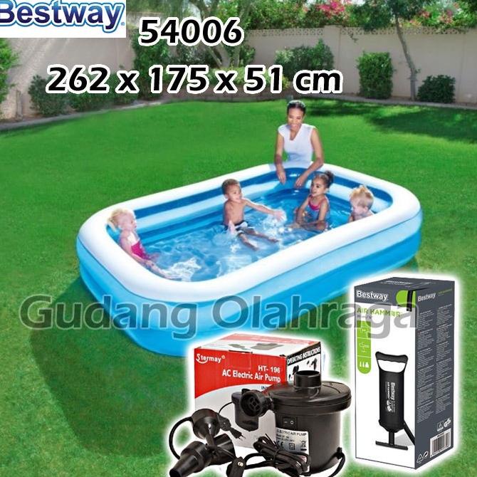 Bestway 54006 Kolam Renang Karet Anak Besar 262 cm / Aquatic Kolam Family Jumbo 260 cm